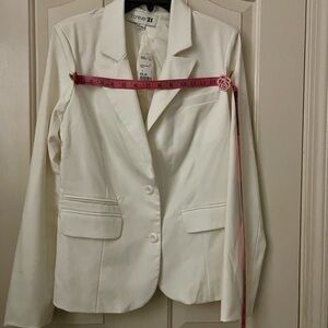 Forever 21 Cream Blazer for Women